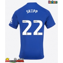 Camisa de Futebol Leicester City Oliver Skipp #22 Equipamento Principal 2025-26 Manga Curta